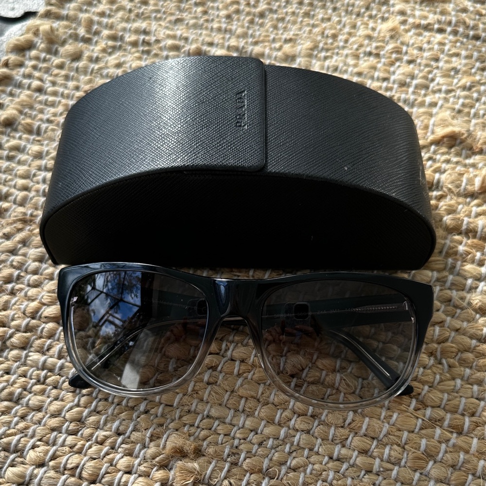 Prada Black and Gray Women's Glasses
